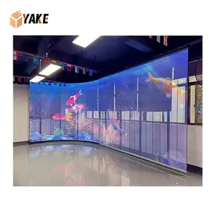 Yake P3.91-7.82 High performance Good priceTransparent Led Display Video Wall for Windows Decorate Building