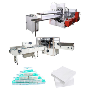 Línea de máquina de producción de toallas de tejido facial en relieve completamente automática Línea de producción de servilletas de papel de rollo de papel higiénico pequeño - Product Image 2