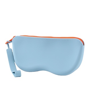 Sac de rangement pour lunettes en silicone personnalisé OEM/ODM, à la mode, avec fermeture éclair, étanche, anti-poussière pour lunettes de soleil - Product Image 1