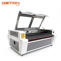 Machine de découpe laser CO2 à alimentation automatique DETON 1610, découpeuse laser CNC pour tissu, cuir, vêtements, textiles, matériaux flexibles