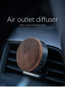 Difusor de Aceites Esenciales Cilíndrico para Auto, con Tapa de Madera y Clip de Ventilación de Aleación de Aluminio, para Aromatizar el Vehículo - Product Image 6