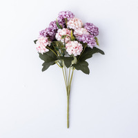 Fleurs artificielles, fausses fleurs en soie mini hydrangeas, décoration de mariage, bouquet décoratif, arrangements floraux en plastique, centre de table