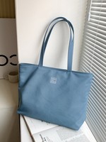 Sac fourre-tout en nylon grande capacité pour femme - Sac à main léger et imperméable avec poche zippée, idéal pour le travail et l'usage quotidien