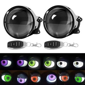 ไฟรถยนต์ LED ไดนามิก Devil Eye 33 โหมด เลนส์ตกแต่ง ไฟหน้ารถยนต์ดัดแปลง ไฟ LED Sharingan - Product Image 4