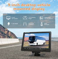 ZYX OEM Factory Direct 9 pouces Ahd 720p Bus Quad Kit de moniteur de camion inversé pour 4 caméras de recul