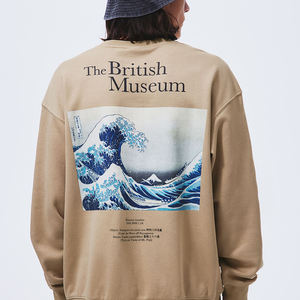 เสื้อฮู้ดหนาไหล่ตกเสื้อสเวตเชิ้ตของผู้ชายเสื้อฮู้ดขนาดใหญ่พิเศษโลโก้400กรัม500 460 - Product Image 3