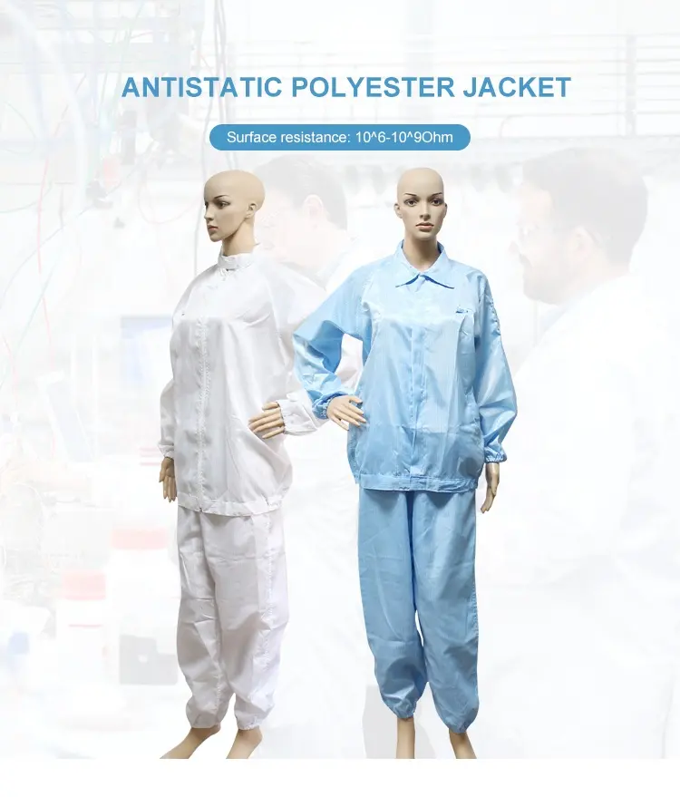 Kumaş tulumlar kaynakçı eldiven paltolar antistatik bölünmüş Suit ESD giysi giysileri