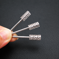 2026 Fraise à ongles professionnelle en carbure 3/32" à tête plate 4XC 3XC, grande fraise cylindrique pour manucure, pédicure et acrylique