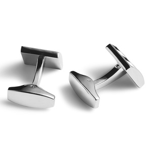 Mancuernillas de Diseño Simple en Blanco y Negro, Precio Bajo Directo de China, Regalo Empresarial para Oficina - Product Image 4