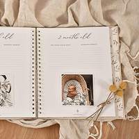 Carnet de souvenirs personnalisé pour bébé : journal de grossesse, livre de premiers souvenirs, carnet de maternité pour enregistrer les étapes importantes et les cadeaux quotidiens