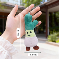 Porte-clés en peluche légumes de 4 pouces, mini, en coton PP, vente en gros d'usine, jouet pour machine à griffes, cadeau, souvenir, pendentifs