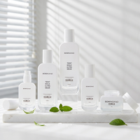 Pot en verre carré opaque épaissi de 50 ml pour soins de la peau, avec bouchon à vis huilé, givré et sérigraphié, pour crème visage protectrice