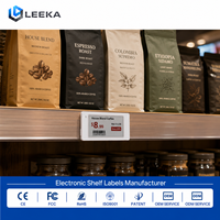 Etiqueta Electrónica de Precio para Estante con Pantalla E-Paper Bluetooth de 2.66 Pulgadas de LEEKA Factory, para Cafetería, Plantilla Personalizada, OEM, ODM