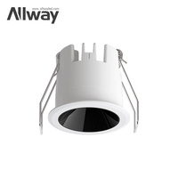 Mini lampe encastrée 3W, en aluminium, éclairage de plafond de haute qualité, pour salle d'exposition, entrepôt ou musée