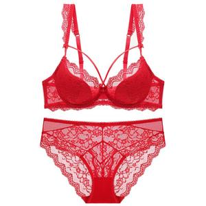 Lism Custom puro lussuria intimo Set per ragazze Sexy pizzo Push-Up Anti-Sagging reggiseno di cotone coppa reggiseno secondario seno vita - Product Image 3