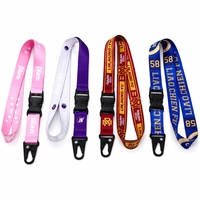 Correa de Cuello Personalizada con Logotipo Jacquard, de Poliéster Linux, Accesorios de Seguridad, Cordón Bordado con Mosquetón