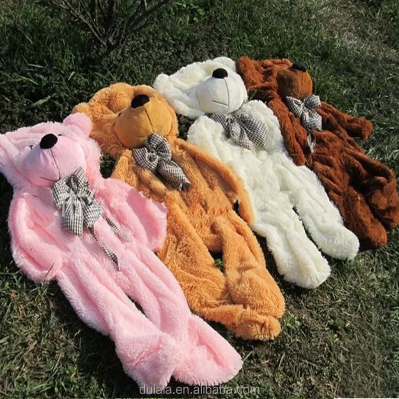 JA Wholesale Factory price 3colors Empty 160cm unstuffed teddy bear toys skin Stuffed Animals & Plush Toys Free shipping
