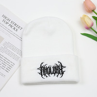 Bonnet d'hiver personnalisé avec broderie, prix d'usine, couleurs noir, blanc, rose, accessoire de tête élégant, bonnets unisexes pour adultes
