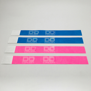 Colorful Welcomed Customizable Logo Design Printing Fast Producing Event Party Festival Popular Order One Time Use Tyvek