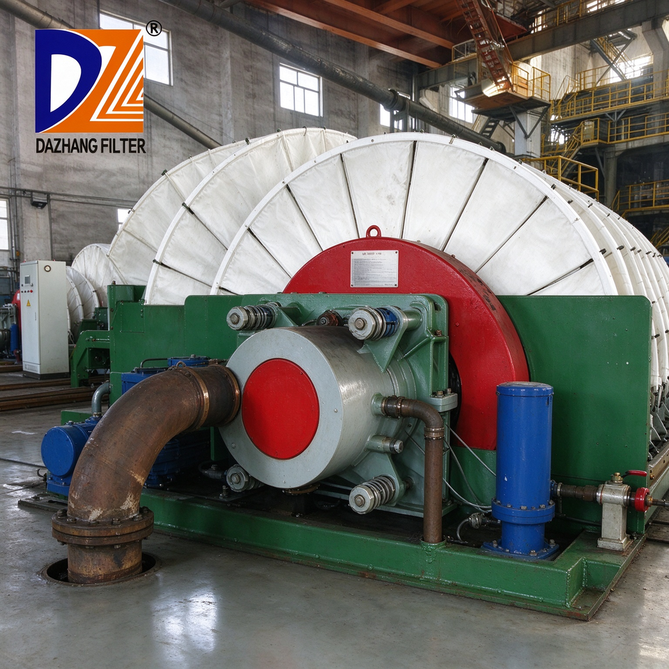 Vacuum Packing Process High Efficiency Disc Vacuum Filter Quartz Sand Slurry Dewatering ...