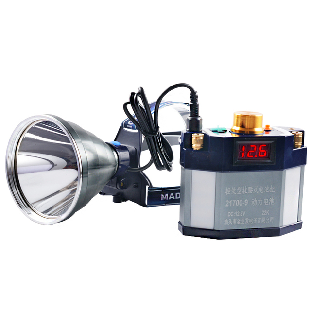 JUJINGYANG Super Bright Spotlight Outdoor Lighting Rechargeable LED Split Lithium Battery Headlamp