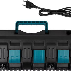 <span class=keywords><strong>Chargeur</strong></span> 14,4V-18V pour batterie <span class=keywords><strong>Makita</strong></span> 3A, <span class=keywords><strong>chargeur</strong></span> de remplacement à 4 ports pour batterie <span class=keywords><strong>Makita</strong></span> LXT DC18RD <span class=keywords><strong>DC18RC</strong></span> 18V Li-ion, <span class=keywords><strong>chargeur</strong></span> <span class=keywords><strong>rapide</strong></span> - Product Image 1
