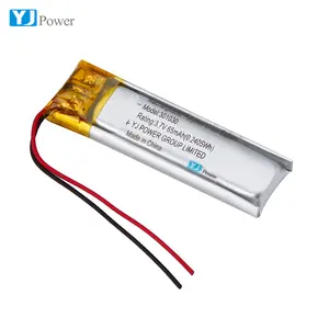 Livraison rapide 3.7V 300930 301030 65mAh lithium ion lipo cellulaire polymère rechargeable batterie pack avec KC certifications