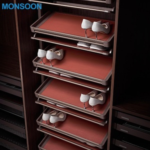 Armario Metálico Moderno MONSOON con Zapatero Giratorio Deslizante de 4/6 Niveles para Armario - Product Image 2