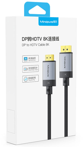 Cable Adaptador Activo DisplayPort 1.4 a HDMI 2.1 <span class=keywords><strong>de</strong></span> 8K, 48 Gbps <span class=keywords><strong>de</strong></span> Alta Velocidad, DP a HDMI 8K 60Hz 4K 120Hz, Cable <span class=keywords><strong>de</strong></span> <span class=keywords><strong>Video</strong></span> <span class=keywords><strong>para</strong></span> Proyector <span class=keywords><strong>de</strong></span> Juegos - Product Image 2