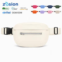 Sac de festival en néoprène recyclé, sac banane personnalisé, sac de ceinture promotionnel, cadeau d'entreprise, sac pour salon professionnel, vente en gros, OEM