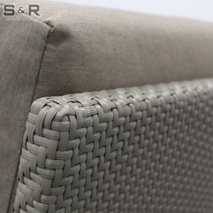 Conjunto de Sofá de Vime Moderno para Exterior <span class=keywords><strong>2026</strong></span>, Design à Prova d'Água para Uso em Parques e Jardins, Resistente a UV - Product Image 5