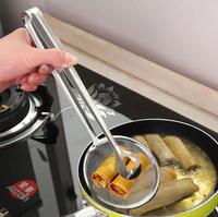 Cuillère à filtre multifonctions en acier inoxydable pour aliments frits, passoire à huile, outils de cuisine à main Gadgets