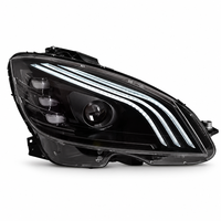 Phare LED pour Mercedes Benz Classe C W204 2007-2011, style Maybach, triple DRL, projecteur, 1 paire, neuf