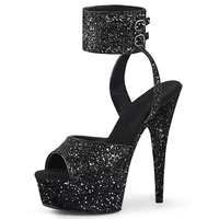 Sandales à plateforme élégantes pour mariée, bout ouvert, 15 cm, sexy, fétiche, boîte de nuit, podium féminin, 6 pouces, paillettes brillantes, grande taille, danse sur barre