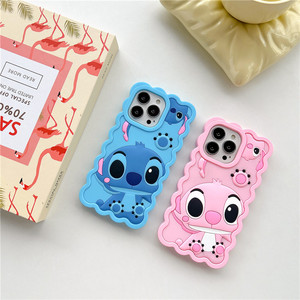 Custodia personalizzata per Smartphone per <span class=keywords><strong>Iphone</strong></span> 15 Pro XS Max XR X 7 8 Plus cartone animato carino in <span class=keywords><strong>Silicone</strong></span> morbido 3D <span class=keywords><strong>Cover</strong></span> per cellulare Anti-caduta - Product Image 2