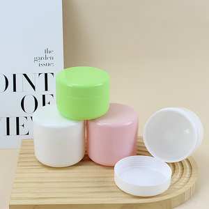 Double Wall PP Jars 100ml 150ml Face Hand Hair Skin Care Lotions Dome Lip Scrub Plastic Cream Jar Cosmetic Container