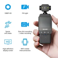 Caméra d'action de poche HD 1080P étanche IP67, rotative à 360°, pour Vlog, WiFi, mini, portable, avec microphone intégré, compatible MicroSD, idéale pour les voyages