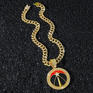 Colliers pendentifs de championnat des <span class=keywords><strong>Raptors</strong></span> de Toronto en gros, colliers de haute qualité, style hip-hop, chaîne cubaine - Product Image 4