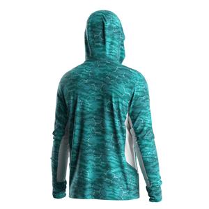 Hoodie de pêche avec protection UV UPF50+, masque intégré, tissu anti-transpiration et ventilation latérale pour un refroidissement maximal - Product Image 2