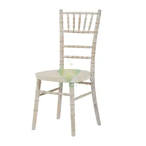 Rental Wholesale Whitewash wood chiavari chair Vintage Chivari Wedding Chairs