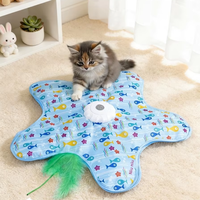 Nuevo Juguete Interactivo Giratorio Inteligente para Gatos, Juguete Automático de Caza y Escondite para Perros con Sonido de Pájaro Biónico para Aliviar la Ansiedad