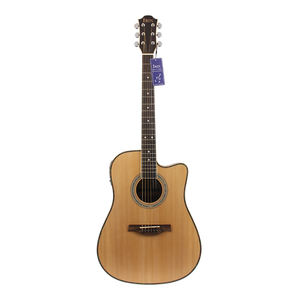 Guitarra Acústica Folclórica IRIN de 41 Pulgadas de Madera de Cebra Especial Personalizable al por Mayor con Ecualizador Electroacústico - Product Image 1