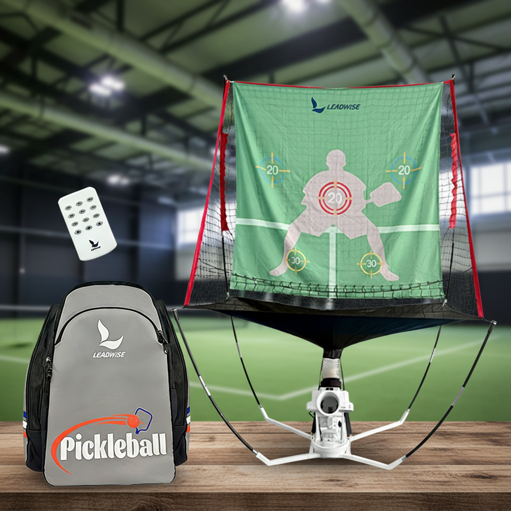 Durable Portable Pickleball Trainer Machine Automatic APP Remote Control Pickleball Serving Launcher for Indoor Outdoor Training