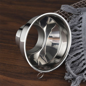 304 aço inoxidável superfície à prova de vazamento de grande diâmetro Food Takeout embalagem saco, boca larga Jam funil, uso comercial, Taiwan - Product Image 4