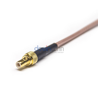 Connecteur étanche à cloison étanche mâle SMB droit vers femelle BNC 50 ohms avec câble de liaison RF RG178 RG316