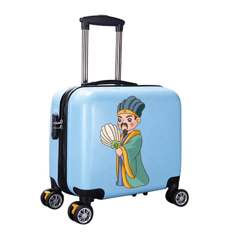 ABS Children 18 inch Cute Cartoon character OEM / ODM children's trolley case hard shell kid luggage