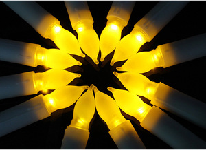 Flameless <strong>LED</strong> Taper Candles Battery Operated <strong>Candlesticks</strong> with Warm Yellow Twinkle Flame Christmas Decor PP Material - Product Image 6