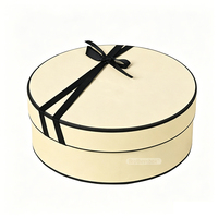 Caja de Regalo de Chocolate Hecha a Mano de Lujo, Redonda, Ecológica, con Diseño Personalizado de Fábrica, con Inserto