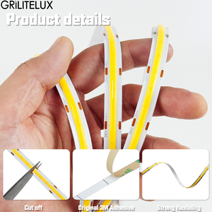 ไฟ LED แบบ COB แถบยาว 24V 10ม. 15ม. 20ม. ขายส่งจากโรงงาน แรงดันคงที่ ไม่ตกกระแสนเมื่อใช้งานเป็นเวลานาน แสงแบบเส้นตรงไร้รอยต่อ - Product Image 3