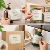 Impression de logo personnalisée pour cosmétiques, étiquettes en feuille d'or, autocollants en feuille d'argent, autocollants adhésifs imperméables en rouleau pour emballage